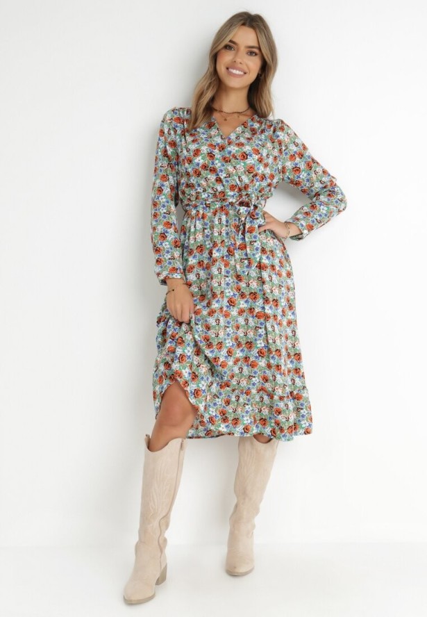 Zielona Sukienka Brizolle