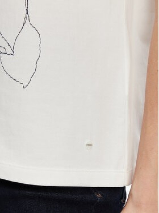 Olsen T-Shirt 11105007 Biały Relaxed Fit