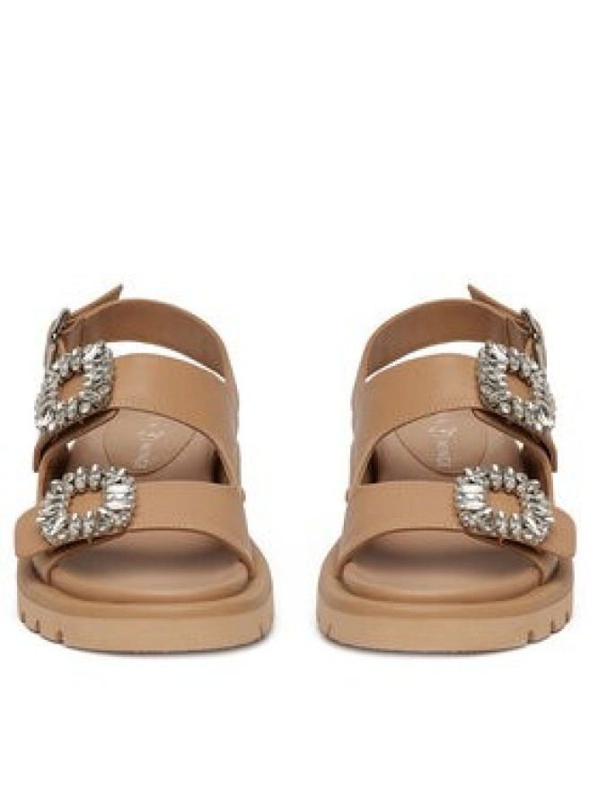 Eva Minge Sandały SNOWDROP-I75-563 Beżowy