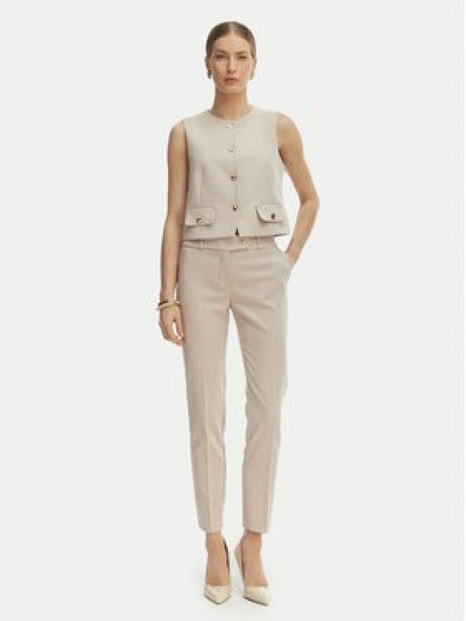 Rinascimento Spodnie materiałowe CFC0128638003 Beżowy Slim Fit