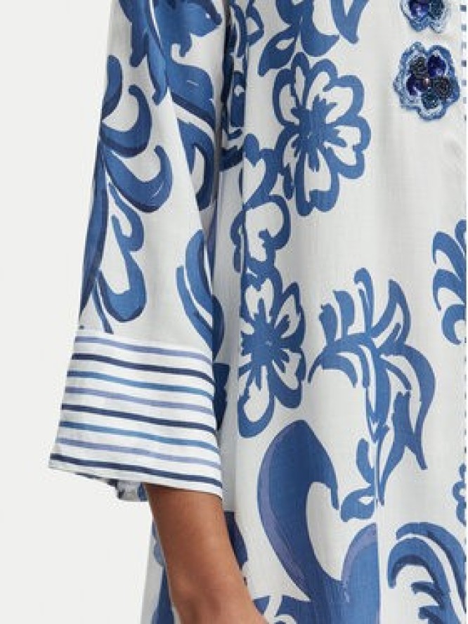 Iconique Sukienka koszulowa Romina IC26-037 Niebieski Regular Fit