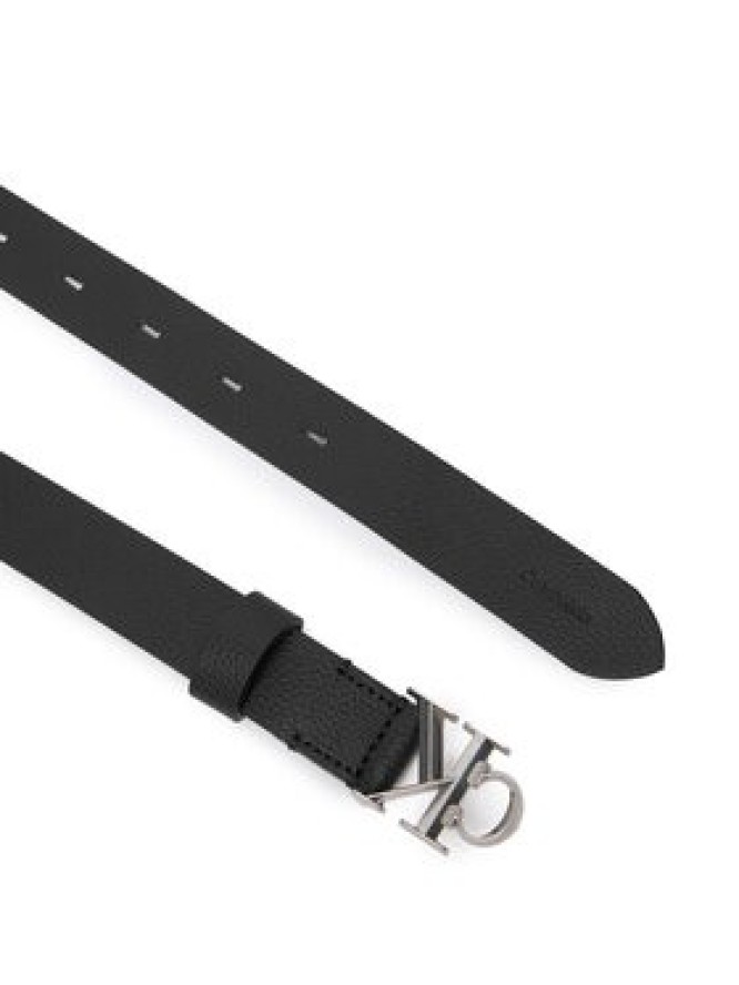 Calvin Klein Pasek Damski Facet Ck Buckle Pebble 25Mm LV04F7060G Czarny