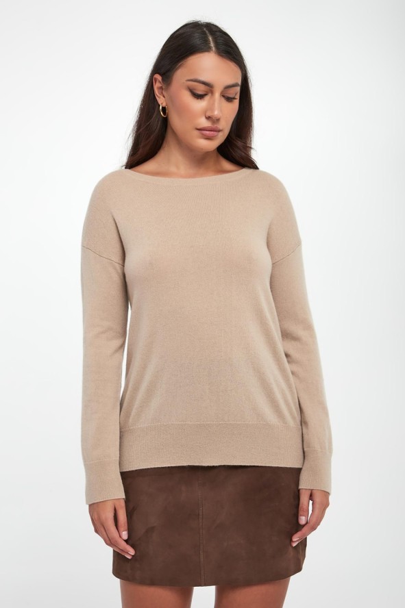 Sweter damski wełniany z kaszmirem Nebula MM