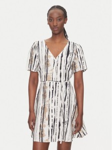 JDY Sukienka letnia Troya 15350739 Écru Regular Fit