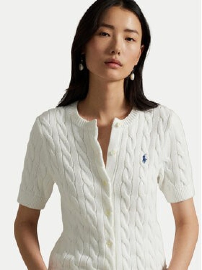 Polo Ralph Lauren Kardigan 211966720001 Biały Slim Fit