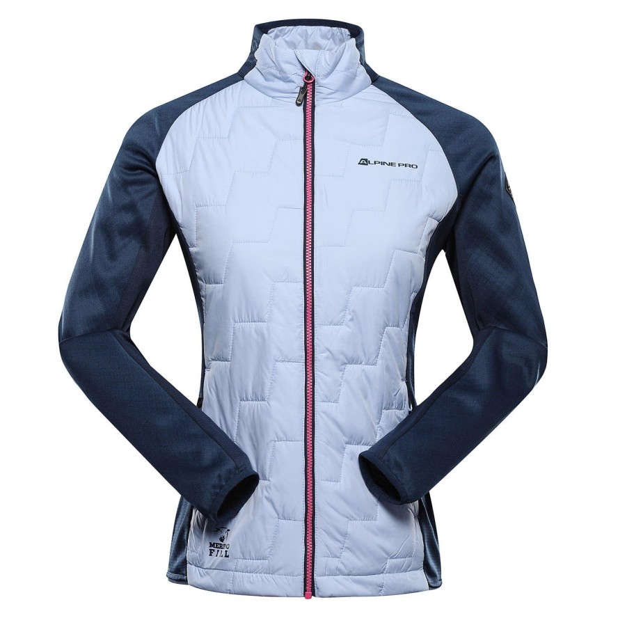 Bluza damska sportowa z wełną merino Alpine Pro Jorwa