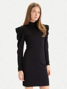 TWINSET Sukienka dzianinowa 252AT3010 Czarny Slim Fit