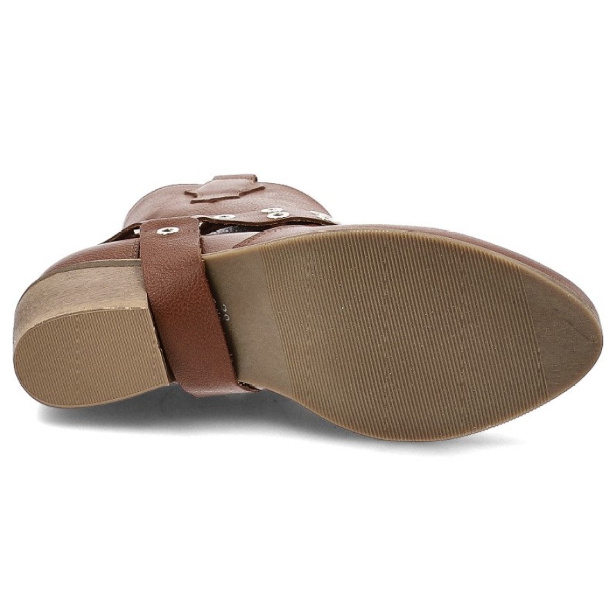 Brązowe Kowbojki Armodo Eleganckie Obuwie Damskie