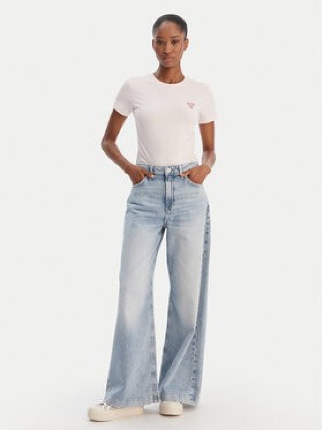 Guess T-Shirt W2YI44 J1314 Różowy Regular Fit