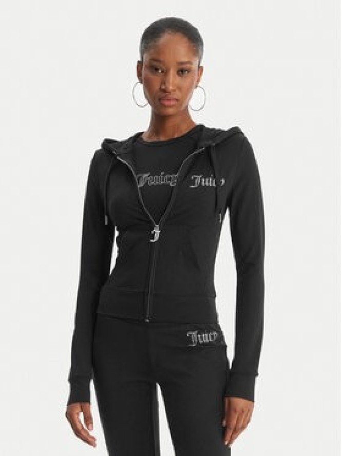 Juicy Couture Bluza Oola JCWAS126306 Czarny Slim Fit