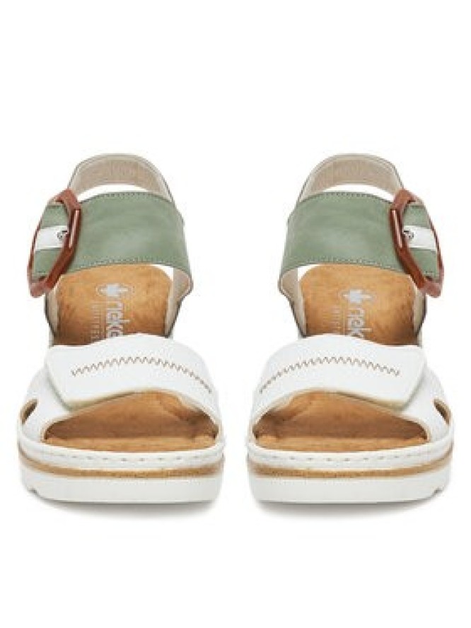 Rieker Sandały 67476-81 Biały