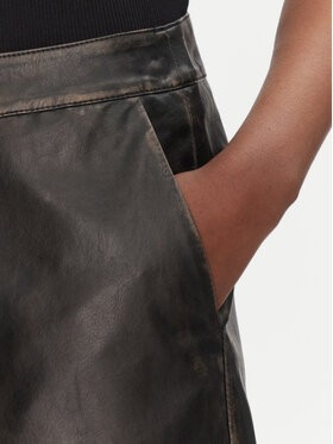 JJXX Spódnica z imitacji skóry Selma 12271904 Czarny Slim Fit