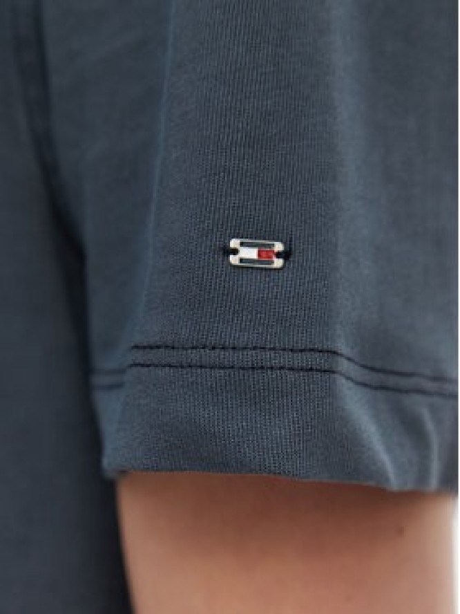Tommy Hilfiger T-Shirt Crest WW0WW48713 Granatowy Relaxed Fit