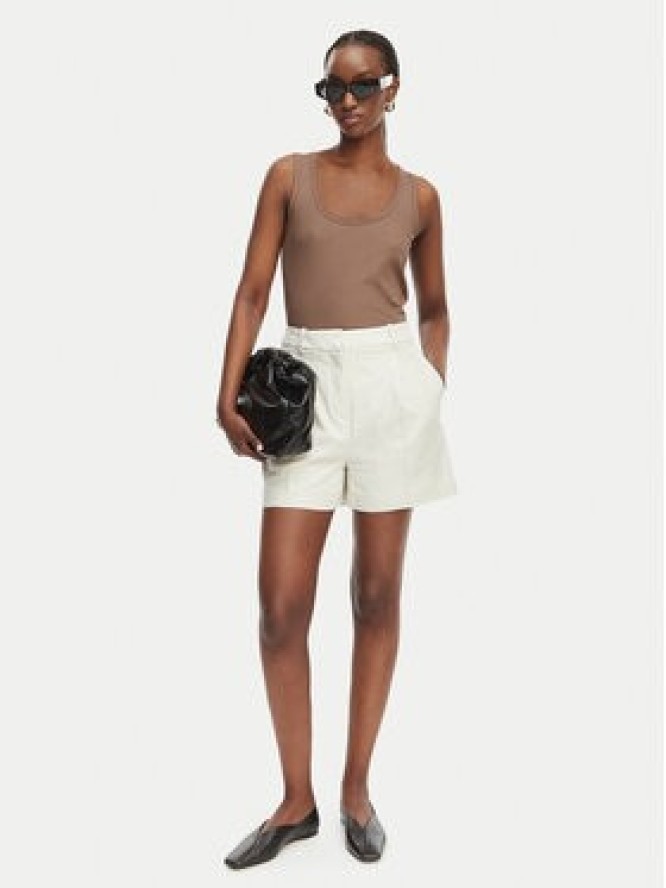 Calvin Klein Jeans Szorty materiałowe LV047F632G Biały Regular Fit