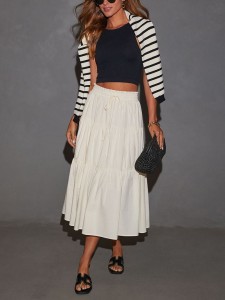 Milan Kiss Spódnica w kolorze kremowym rozmiar: S