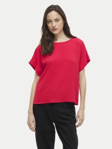 Vila T-Shirt Josa 14101663 Różowy Regular Fit