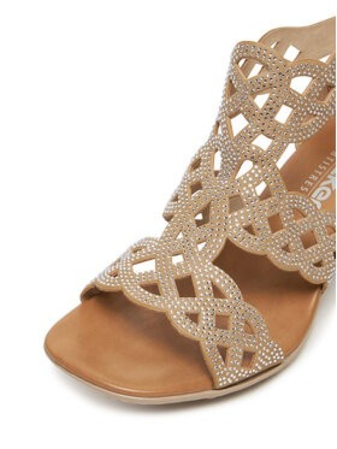 Rieker Sandały 64773-61 Beżowy