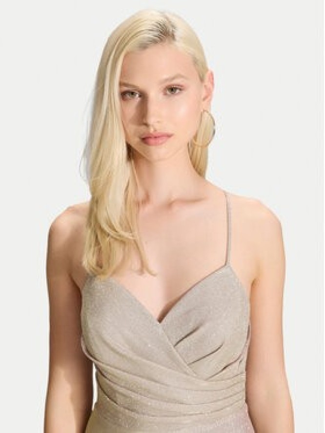 Hey Kyla Sukienka wieczorowa 5AK044HK Złoty Regular Fit