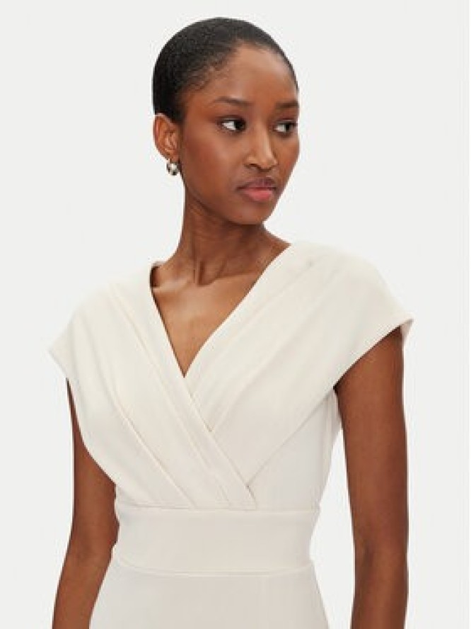 Rinascimento Sukienka koktajlowa CFC0122760003 Beżowy Regular Fit