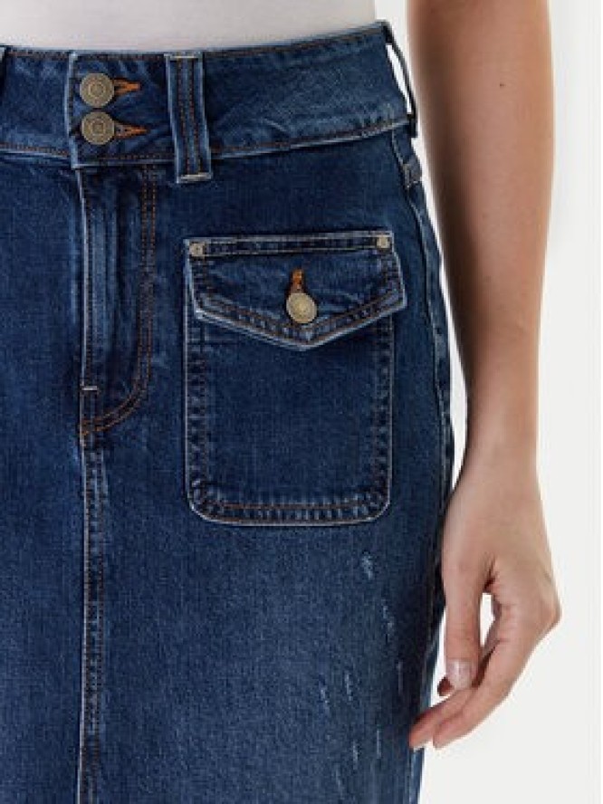 Guess Spódnica jeansowa W5YD63 D5QP3 Niebieski Regular Fit