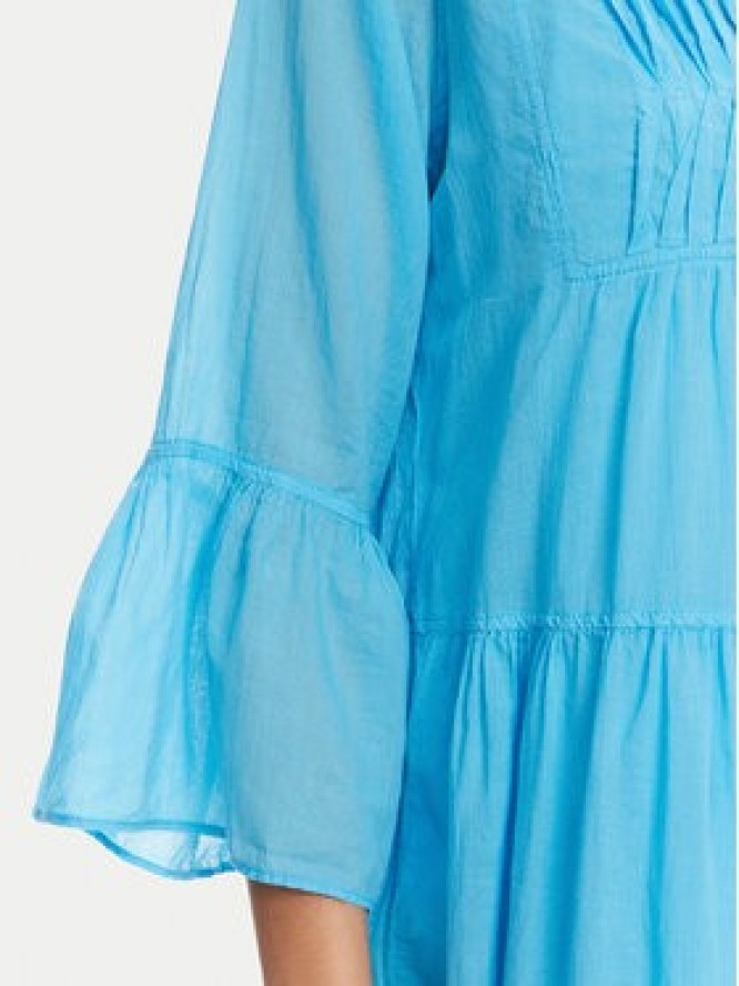 Devotion TWINS Sukienka letnia Symbol 025.329.1G Niebieski Loose Fit