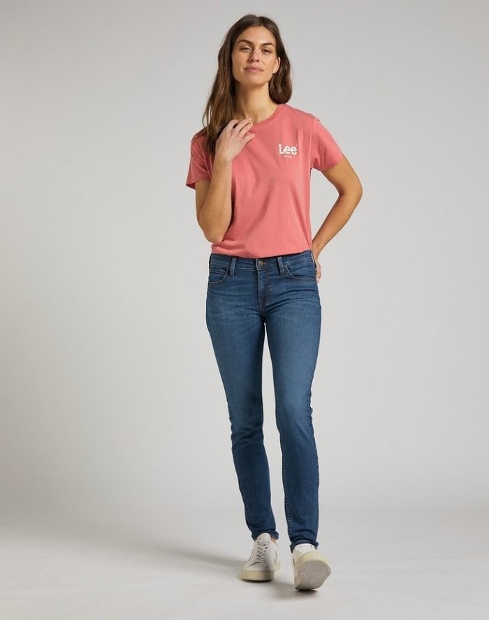 LEE SCARLETT DAMSKIE SPODNIE JEANSOWE MID WORN L526CGMZ 112319928