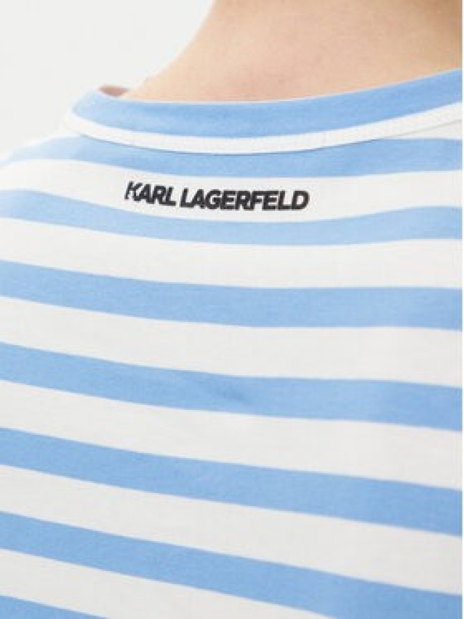 KARL LAGERFELD T-Shirt A1W17099 Niebieski Regular Fit