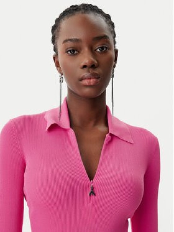 Patrizia Pepe Sukienka dzianinowa 8A1491/K078-R846 Różowy Slim Fit
