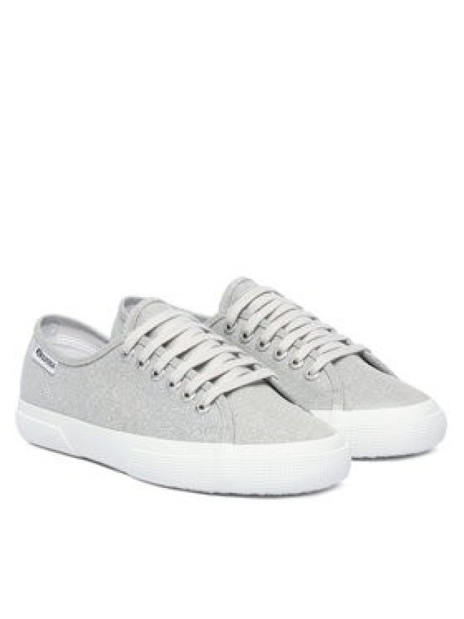 Superga Tenisówki 3750 Jersey Lame Leggera Low Top S4135ZW Srebrny