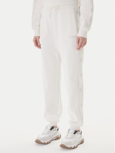 Guess Spodnie dresowe V5BB23 KCX22 Biały Regular Fit