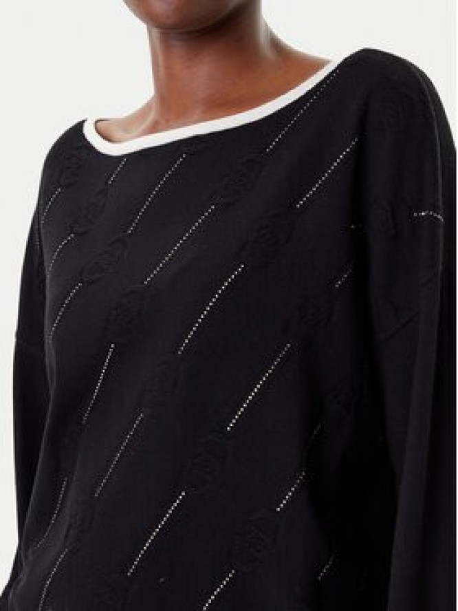 Liu Jo Sport Sweter TF5206 MS63L Czarny Regular Fit