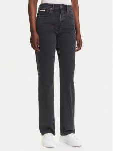 Calvin Klein Jeans Jeansy LV047B909G Czarny Straight Fit