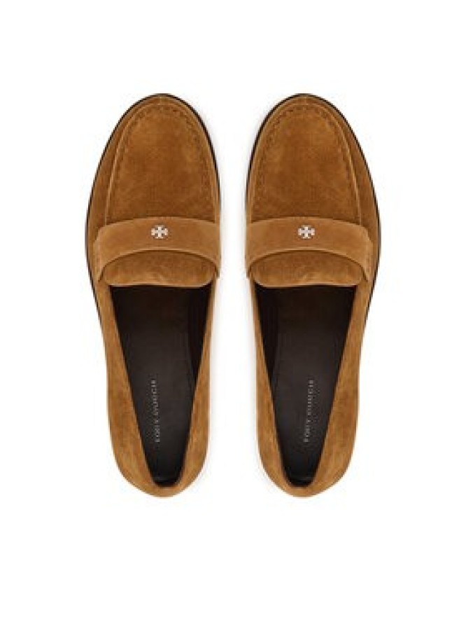 Tory Burch Loafersy Penny 178119 Brązowy