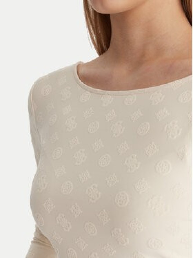 Guess Bluzka W6RP46 KA660 Écru Regular Fit