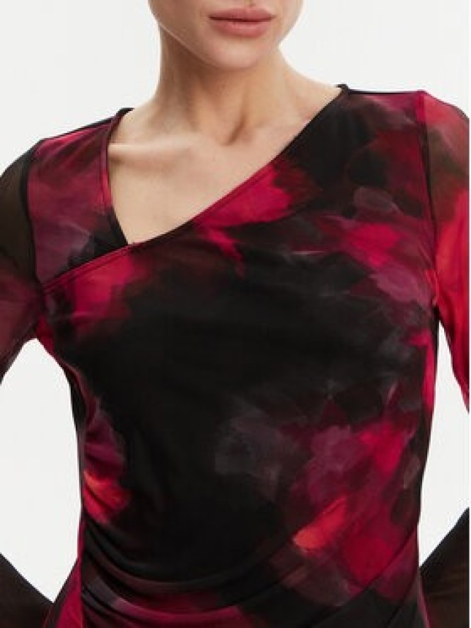 DKNY Sukienka koktajlowa DD4KU42A Czarny Slim Fit