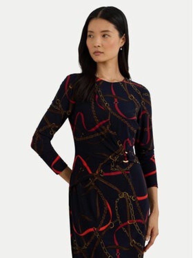 LAUREN RALPH LAUREN Sukienka codzienna 200P03736001 Granatowy Slim Fit