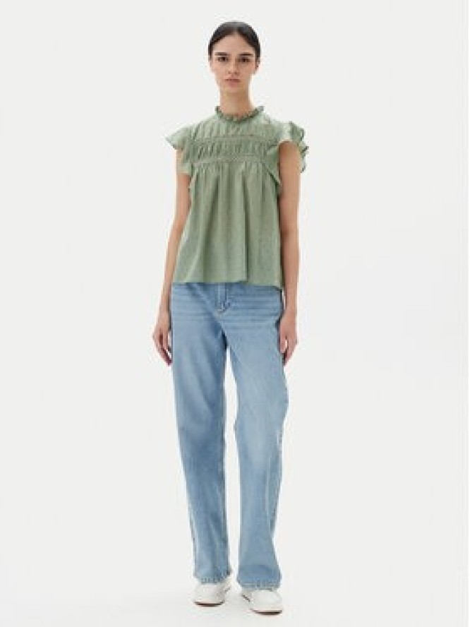 ONLY Bluzka Katti 15337637 Zielony Regular Fit