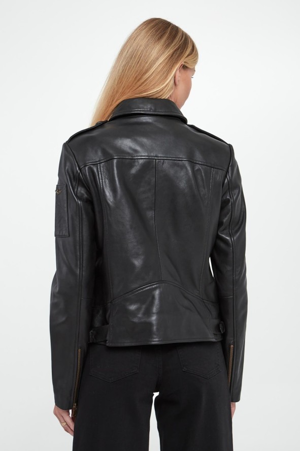 Kurtka damska skórzana ramoneska AERONAUTICA MILITARE