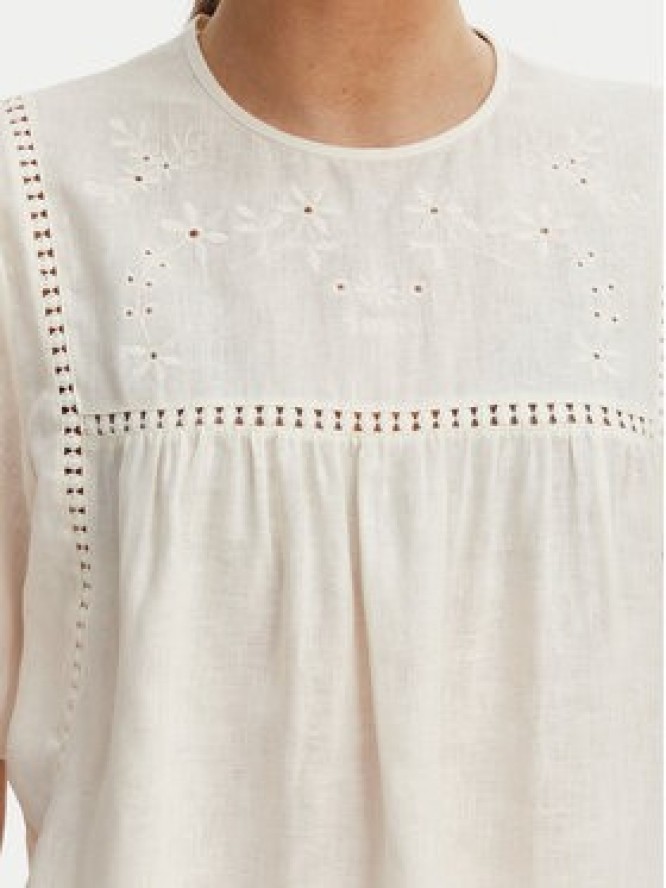 Weekend Max Mara Bluzka Bacino 2615941082 Écru Relaxed Fit