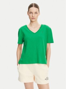 Tommy Hilfiger T-Shirt WW0WW43901 Zielony Relaxed Fit