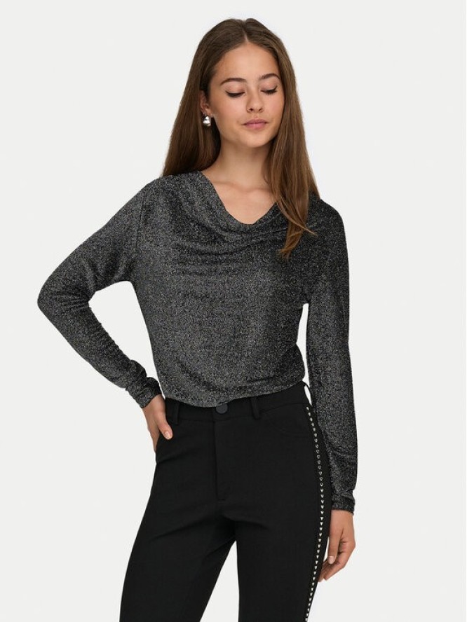 ONLY Bluzka Rich 15360265 Szary Regular Fit