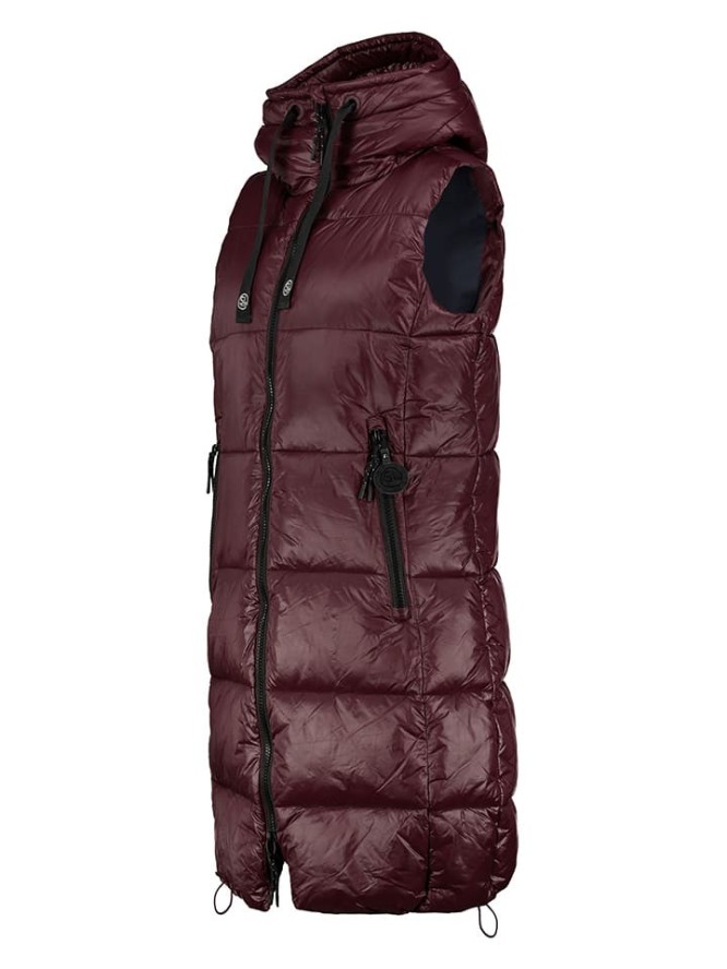 Sublevel Kamizelka pikowana w kolorze bordowym rozmiar: L