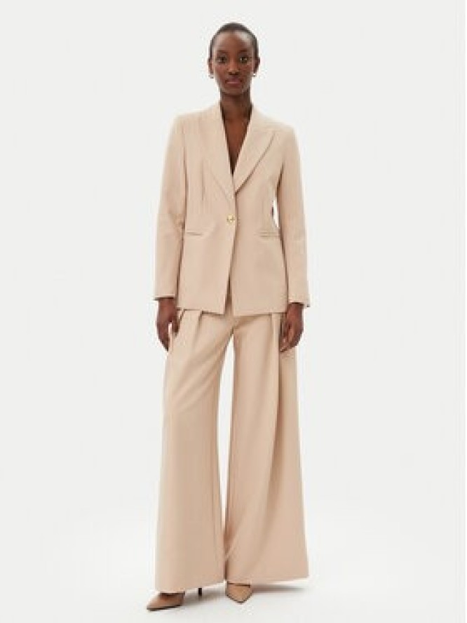 Maryley Spodnie materiałowe 25EB579/43PG Beżowy Regular Fit