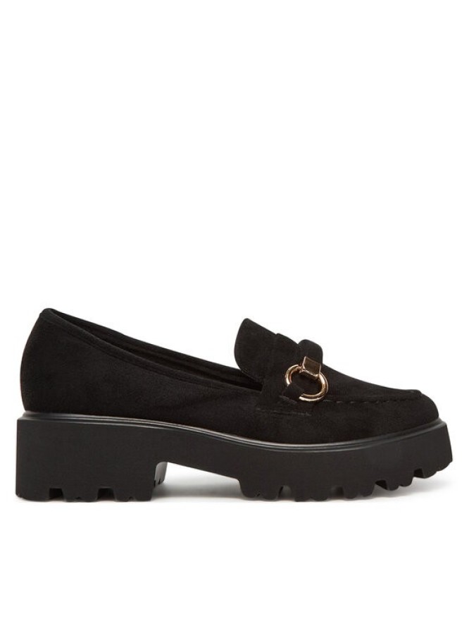 DeeZee Loafersy LE601-4 Czarny