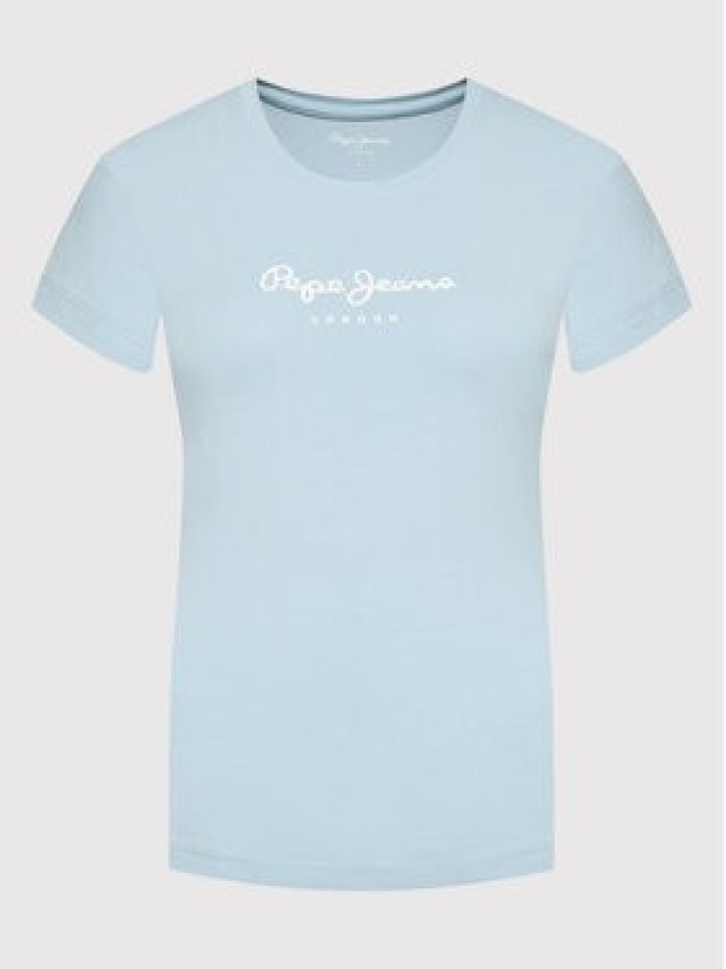 Pepe Jeans T-Shirt New Virgina PL505202 Niebieski Slim Fit