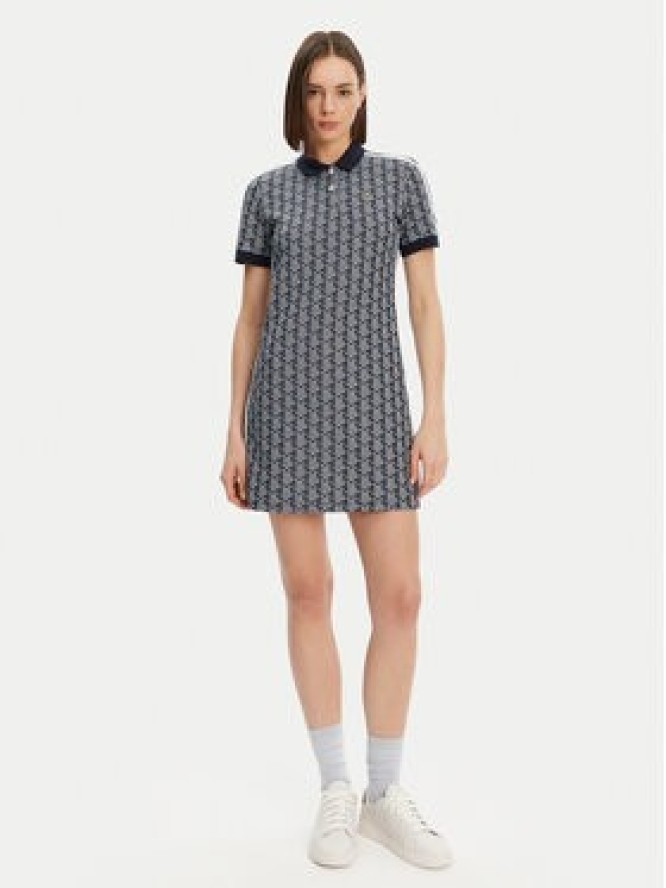 Lacoste Sukienka codzienna EF2655 Granatowy Slim Fit