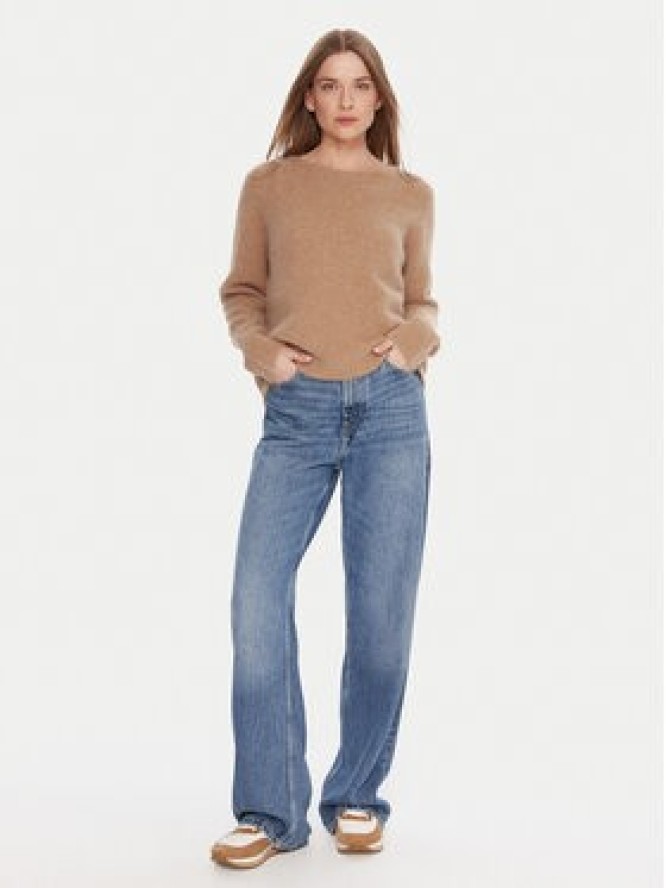 Kontatto Sweter 3M0863C Beżowy Relaxed Fit