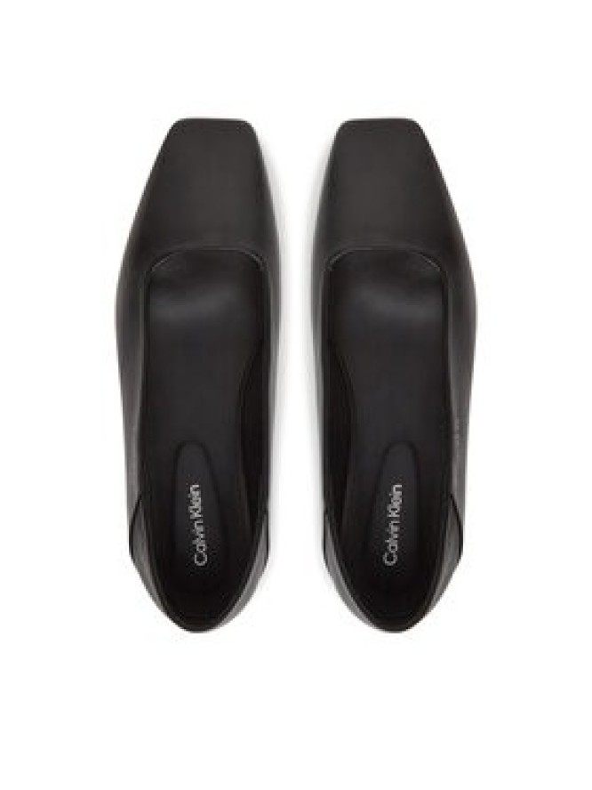 Calvin Klein Baleriny Flat Ballerina - Lth HW0HW02463 Czarny