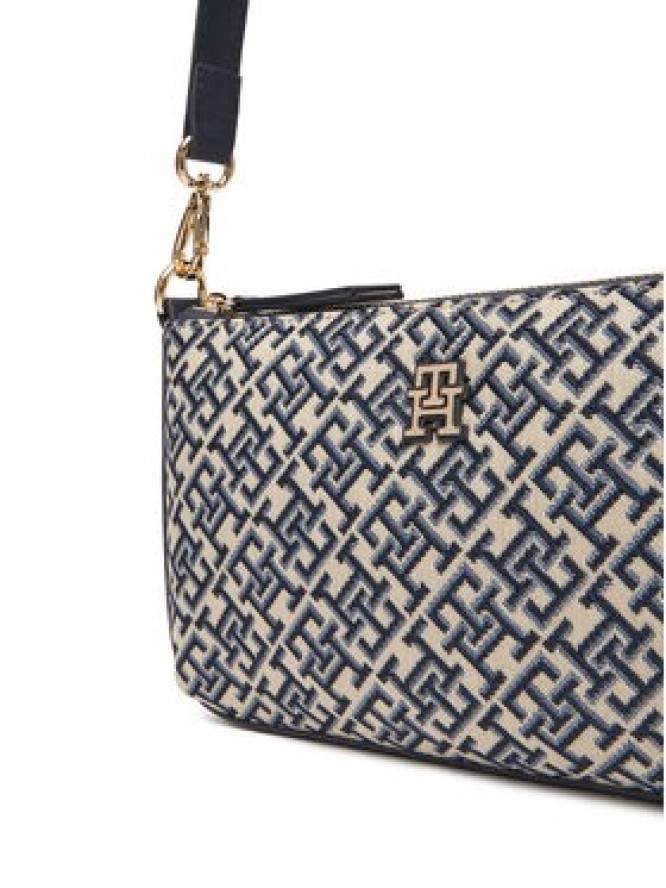 Tommy Hilfiger Torebka Th Jacquard Shoulder Pouch AW0AW17828 Granatowy