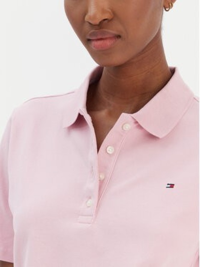 Tommy Hilfiger Polo 1985 WW0WW43224 Różowy Regular Fit